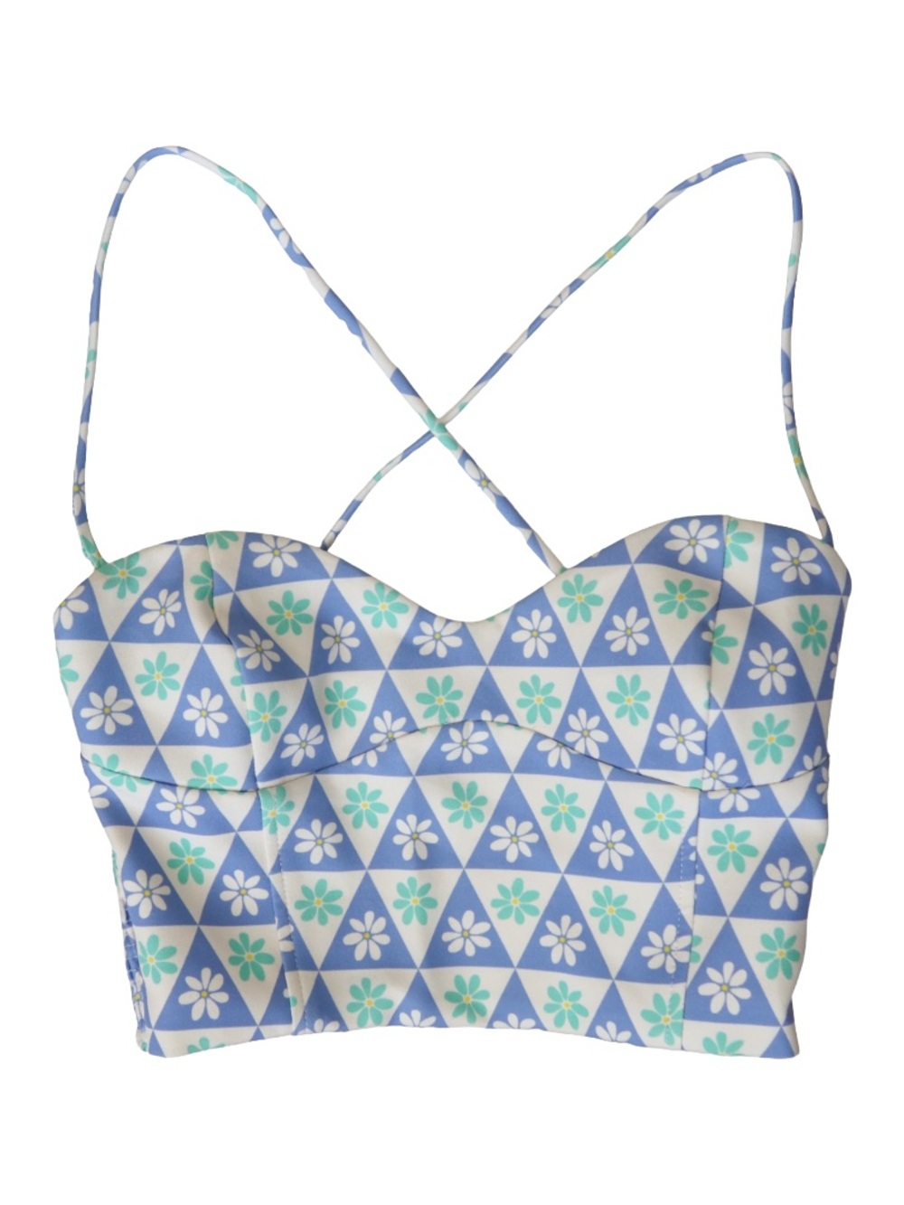 Zara Daisy Print Crop Top
